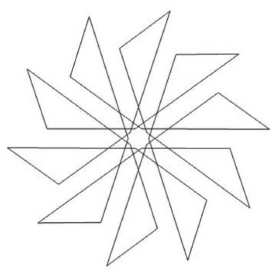(image for) 10 Point Pinwheel Block-L01767* - Click Image to Close