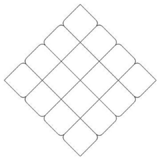 (image for) 4x4 Crosshatch Diamond-L01639*