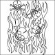 (image for) Skull Bones and Flames-L00258*