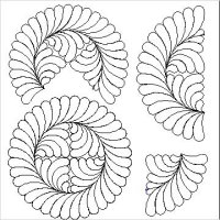 (image for) Debs Feather Wreath Set-L04535*