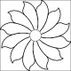 (image for) Spindrift Small Plate Center Flower-L04640*