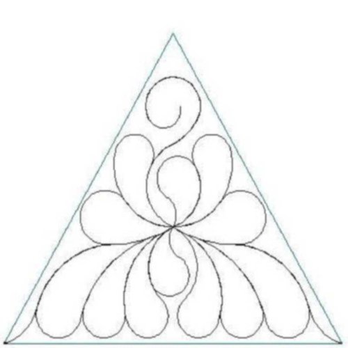 (image for) Feathers Equilateral Triangle-L00293*