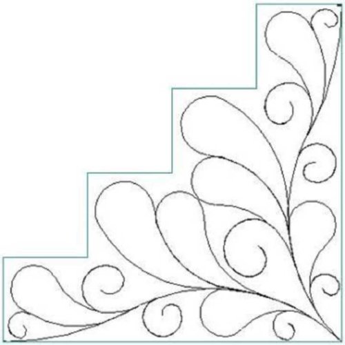 (image for) Wreath Feather and Curl Quarter-L01102