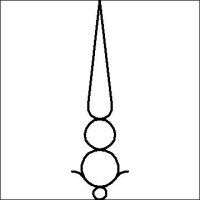 (image for) Judys DPD point and three beads_p2p-L04319*
