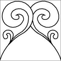 (image for) Art Deco Curl p2p Fill-L01992*