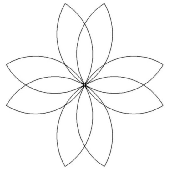 (image for) 8 Petal Flower_2-L00634
