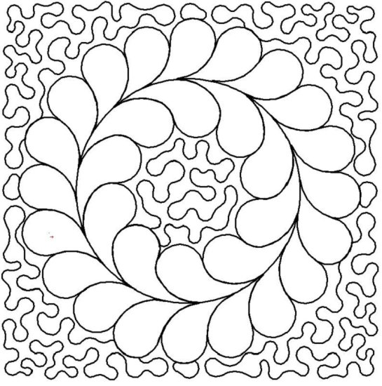 (image for) Feather Wreath with Stipple-L00385