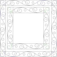 (image for) Feather Fantasy Narrow Border and Corner 4-L03946*