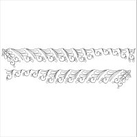 (image for) Judys DPD Q Curls and Pearl Border and Corner-L04272*