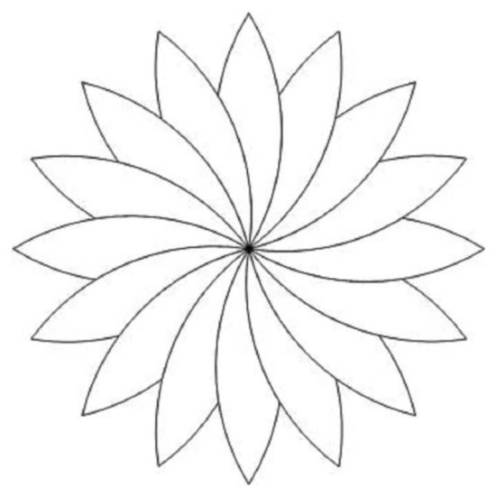 (image for) 16 Petal Flower-L01792* - Click Image to Close