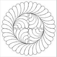 (image for) Debs Feather Wreath Block-L04531*