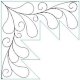 (image for) Wreath Feather and Curl Corner-L01104