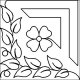 (image for) Log Cabin Flower and Leaf_block-L00601
