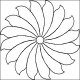 (image for) Spindrift Large Plate Center Flower-L04637*
