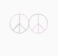 (image for) Brenna Peace Sign Border-L02486*