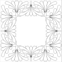 (image for) Feather and Acanthus Border and Corner 1-L05106*