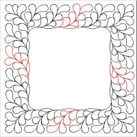 (image for) Zen Feather Border and Corner-L04767*