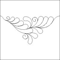 (image for) Feather Fantasy Triangle Border for DWR Side-L04893*