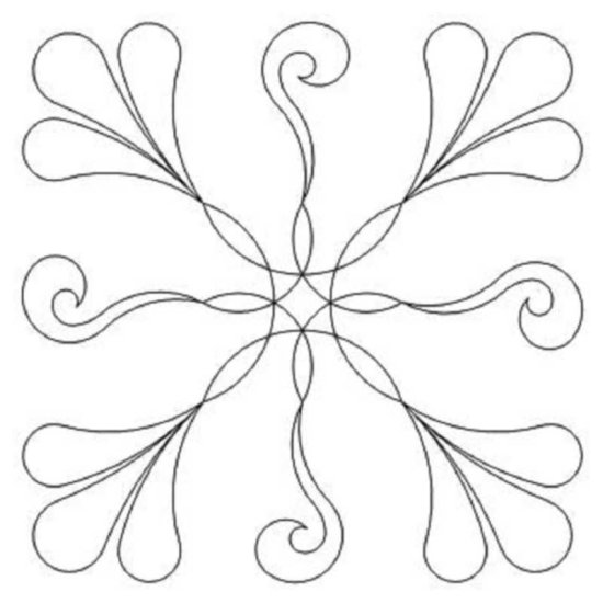 (image for) 54 40 Feather and Curl Block-L01841* - Click Image to Close