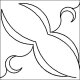 (image for) Half Square Triangle Leaf and Crescent p2p-L04541*
