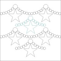 (image for) Beaded Garland with Stars-L2459dc