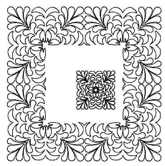 (image for) Pineapple Fountain Block, Border and Corner-L00171 - Click Image to Close