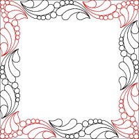 (image for) Pearls and Feathers_Narrow Border and Corner_2-L05616