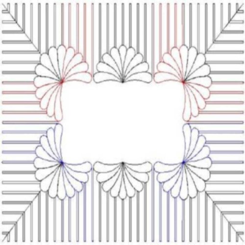 (image for) Feather Fan_1b_Border and Corner-L01029
