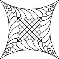 (image for) DWR Feather and CrossHatch 2 Block-L03475*