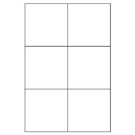 (image for) 6 Square Window Pane Outline-L01666* - Click Image to Close