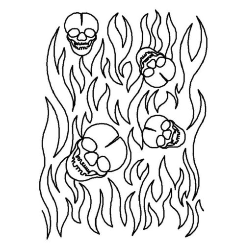 (image for) Skulls and Flames-L00532
