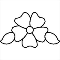 (image for) Small Flower Triangle-L02477*