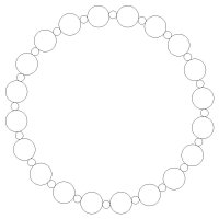(image for) Eights Two Size Beads Full Circle-L04048*