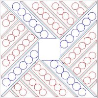 (image for) Judys Eight Leaf Pattern Border and Corner-L04793*
