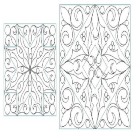 (image for) Holly and Mistletoe Blocks-L02687* - Click Image to Close