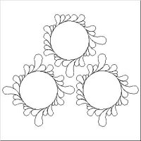 (image for) Double Irish Chain Feather Wreath-L04553*