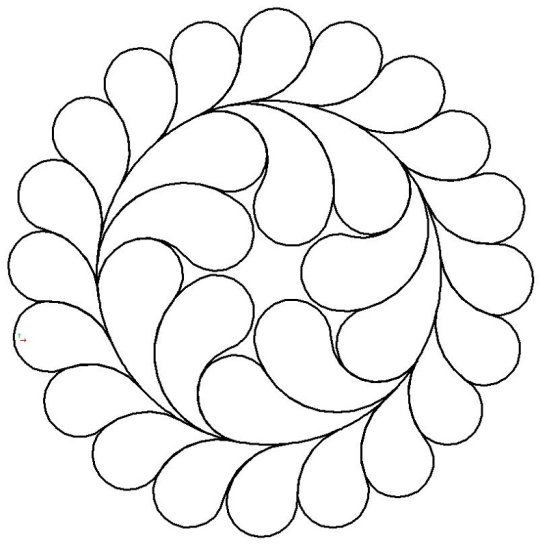 (image for) Feather Wreath with feather center-L00549 - Click Image to Close
