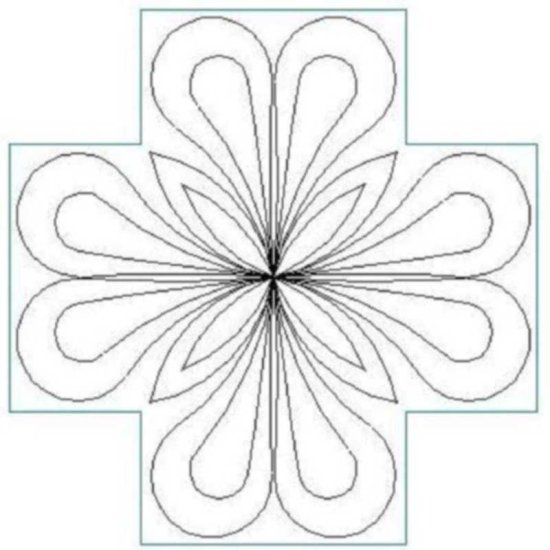 (image for) Feather and Point Cross 2-L01504*