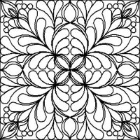 (image for) Vickies Feather and Beads Block-L01701*