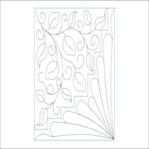 (image for) Log Cabin_Offset_Feather and Offset_Leaf and Curl-L00734