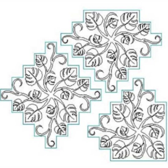 (image for) Irish Chain_Leaf and Curl_set-L00628