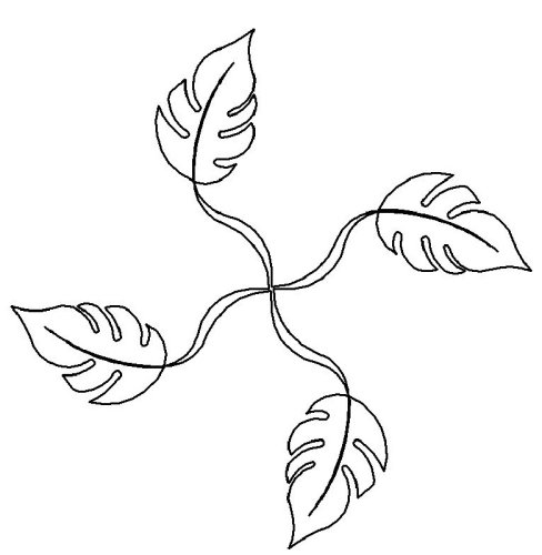 (image for) Tropical Leaf 2_pinwheel fill-L00732