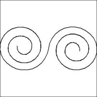 (image for) Double Swirl Border-L03925*