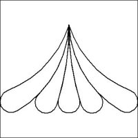 (image for) Feather Fan Triangle 2-L04162*