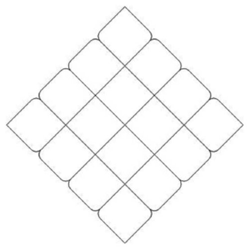 (image for) 4x4 Crosshatch Diamond-L01639*