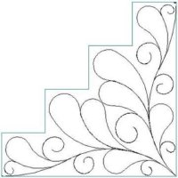 (image for) Wreath Feather and Curl Quarter-L01102