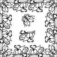 (image for) Butterfly_border and corner-L00239*