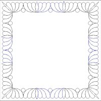(image for) Pats Feather and Pearl Border and Corner-L05128