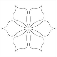 (image for) JN Winter Traditions_Block 3_Center Flower-L05596
