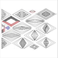 (image for) 60 Degree Patterns Set-L03184*